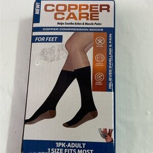Copper Care Black Compression Socks